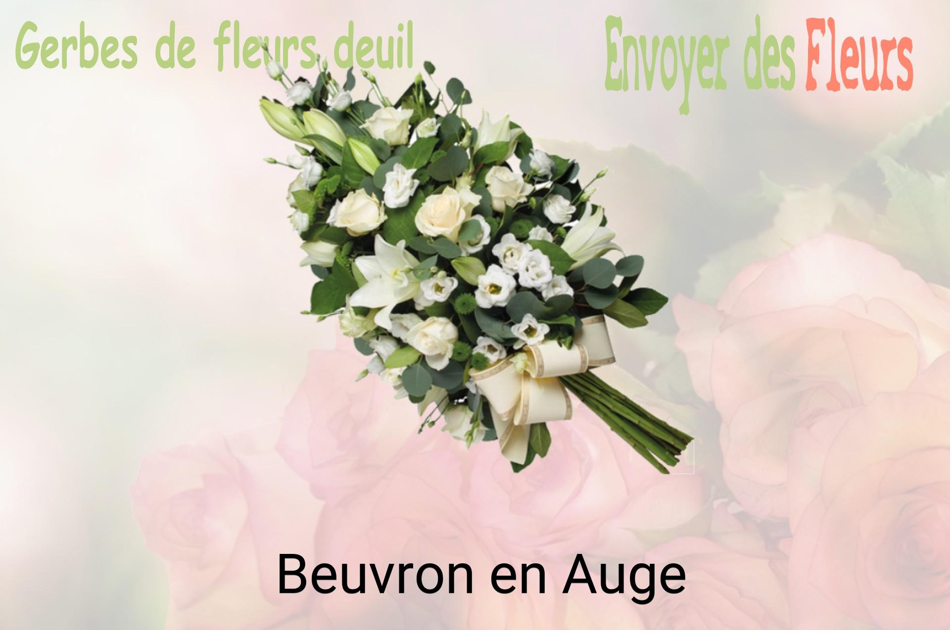 Gerbe de fleurs de deuil livrée à Beuvron-en-Auge